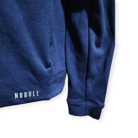 NOBULL  Arctic Polartec Pullover Fleece Deep Blue Sweatshirt Hoodie - Women's - Picture 4 of 11